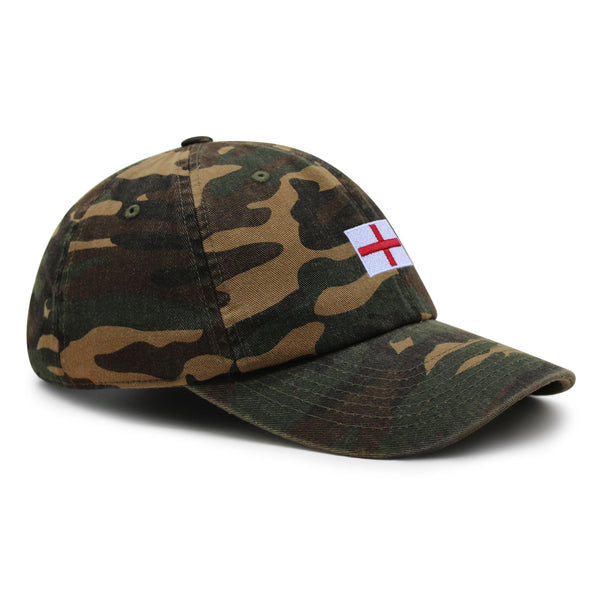 England Flag Premium Dad Hat Embroidered Cotton Baseball Cap Soccer