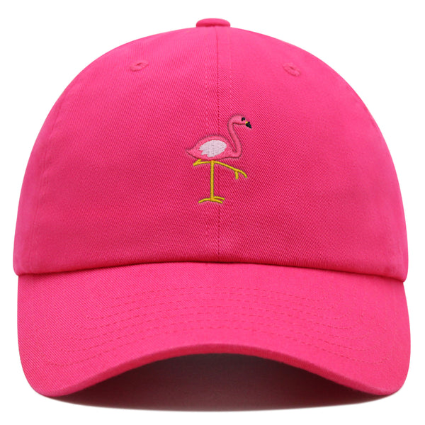 Flamingo Premium Dad Hat Embroidered Baseball Cap Bird Pink