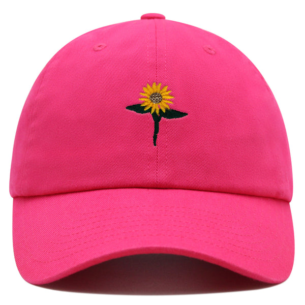 Sun Flower Premium Dad Hat Embroidered Baseball Cap Floral