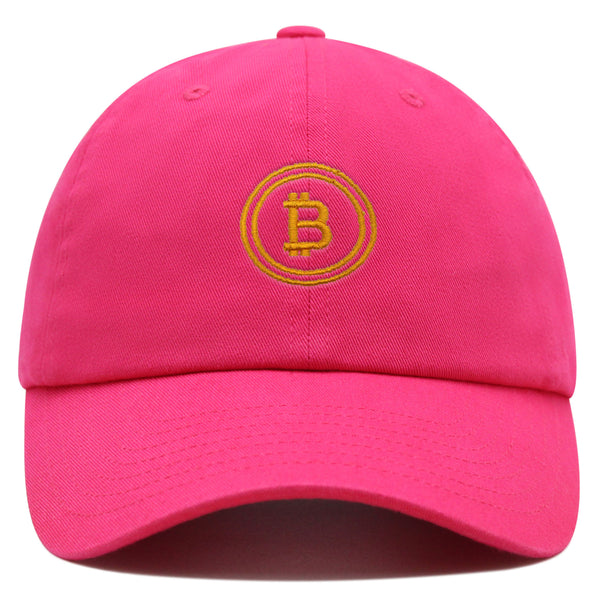 Bitcoin Premium Dad Hat Embroidered Baseball Cap Cryptocurrency