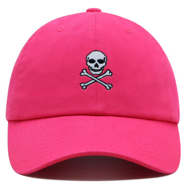 Pirate Skull Premium Dad Hat Embroidered Baseball Cap Scary Grunge