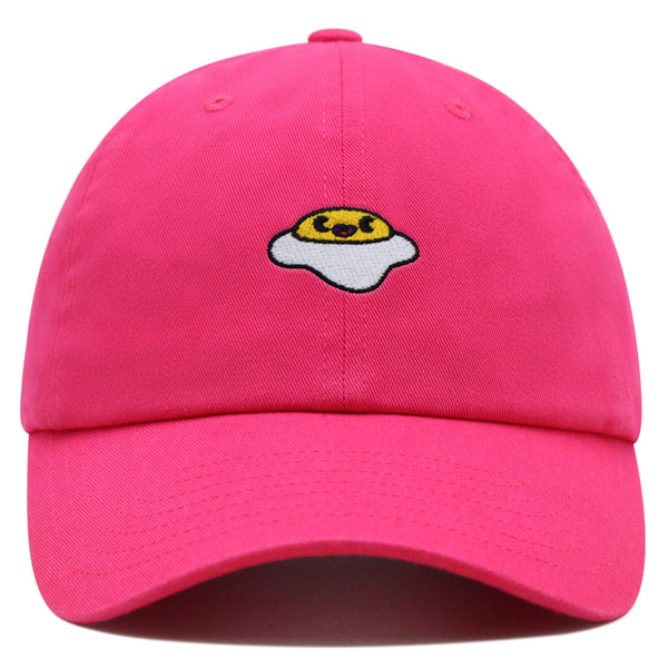 Smiling Egg Premium Dad Hat Embroidered Baseball Cap Sunny Side Up