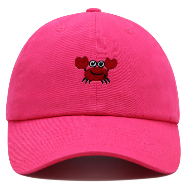 Funny Crab Premium Dad Hat Embroidered Baseball Cap Ocean Sea Fishing