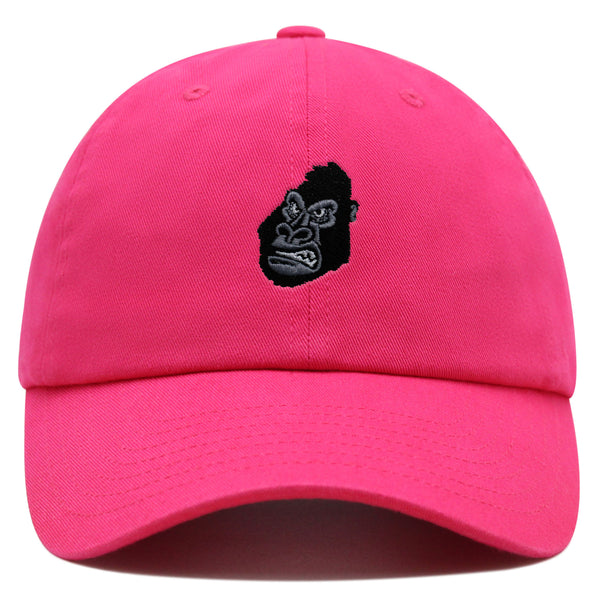 Gorilla Face Premium Dad Hat Embroidered Baseball Cap Zoo Chimpange