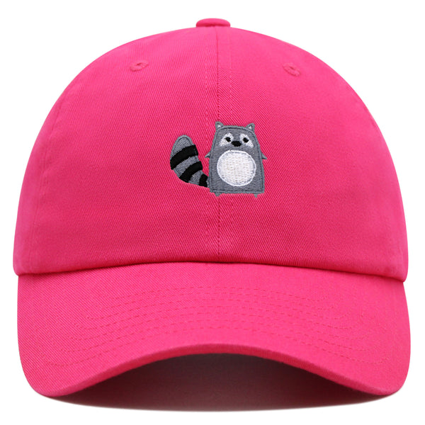 Racoon Premium Dad Hat Embroidered Baseball Cap Cute Zoo