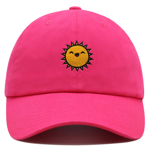 Happy Sun Premium Dad Hat Embroidered Baseball Cap Sunny Summer Morning