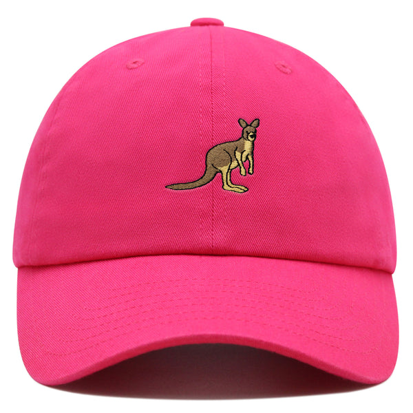 Kangaroo Premium Dad Hat Embroidered Baseball Cap Australia Animal