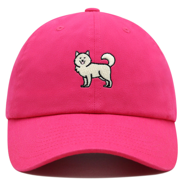 Samoyed Premium Dad Hat Embroidered Baseball Cap Dog Puppy