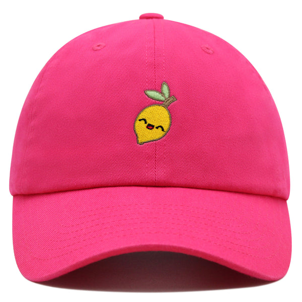 Lemon Premium Dad Hat Embroidered Baseball Cap Vegan Vegetable