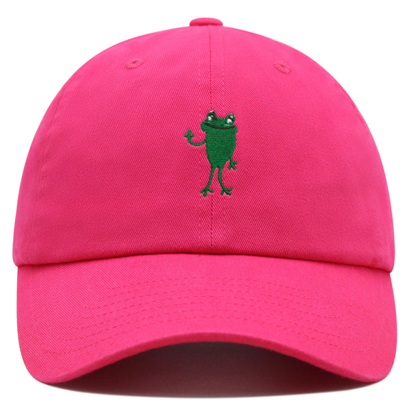 Frog Hi! Premium Dad Hat Embroidered Baseball Cap Cute