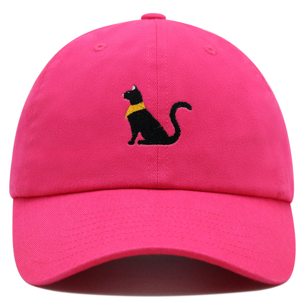 Black Egyptian Cat Premium Dad Hat Embroidered Baseball Cap Kitty