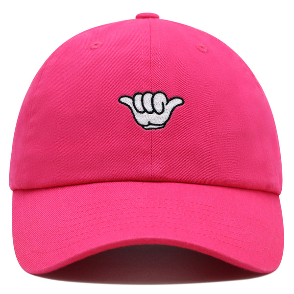 Shaka Cartoon Premium Dad Hat Embroidered Baseball Cap Surfing San Diego