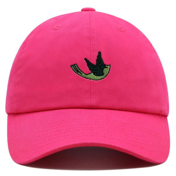 Green Bird Premium Dad Hat Embroidered Baseball Cap Nature Animal