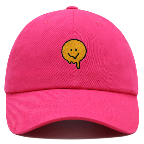 Melted Smile Premium Dad Hat Embroidered Baseball Cap Sad Face