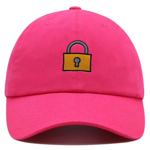 Lock Premium Dad Hat Embroidered Baseball Cap Gate Logo