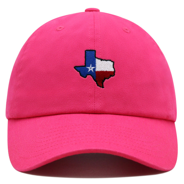 Texas Premium Dad Hat Embroidered Baseball Cap Map Flag