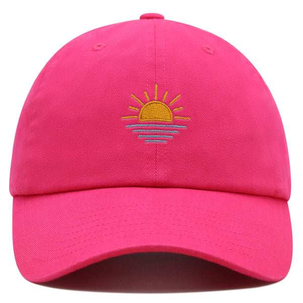 Sun Premium Dad Hat Embroidered Baseball Cap Sunset Sunrise