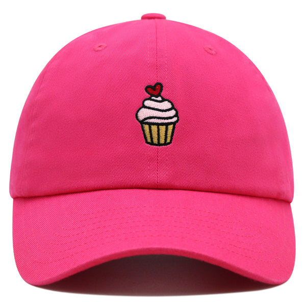 Pink Muffin Premium Dad Hat Embroidered Baseball Cap Cupcakes Snack