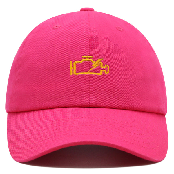 Check Engine Light Premium Dad Hat Embroidered Baseball Cap Car Racer