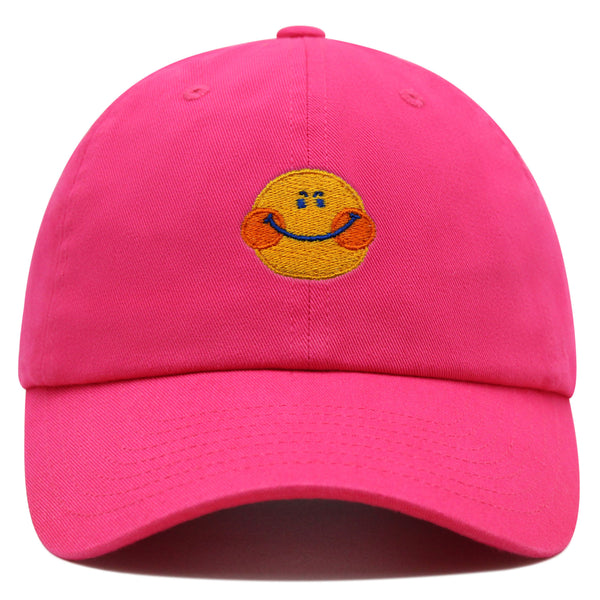 Smile Premium Dad Hat Embroidered Baseball Cap Emoji Smiling Face