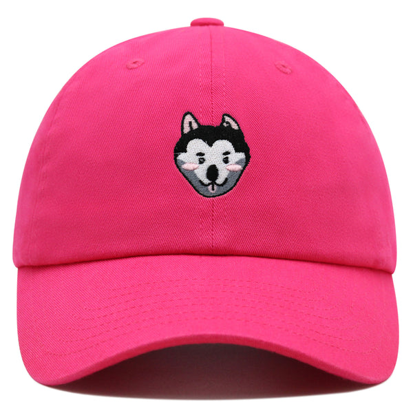 Husky Premium Dad Hat Embroidered Baseball Cap Dog Puppy