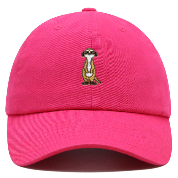 Meerkat Premium Dad Hat Embroidered Baseball Cap Lion Observer