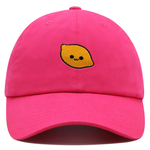 Lemon Premium Dad Hat Embroidered Baseball Cap Citrus Lime