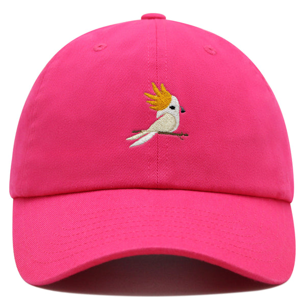 Cockatoo Premium Dad Hat Embroidered Baseball Cap Parrot Bird