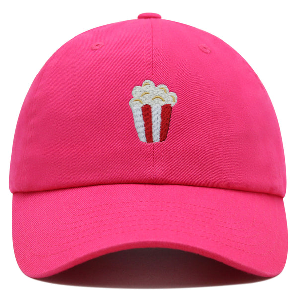 Popcorn Premium Dad Hat Embroidered Baseball Cap Theater Foodie