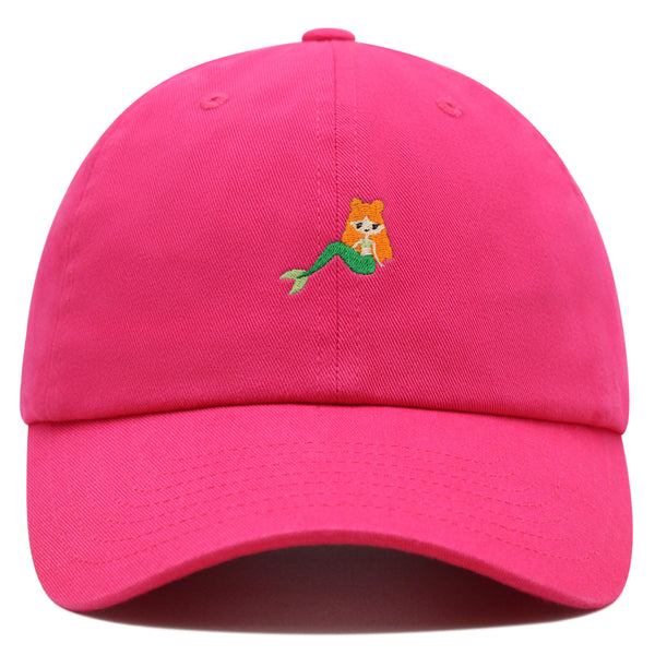 Mermaid Premium Dad Hat Embroidered Baseball Cap Fish Girl