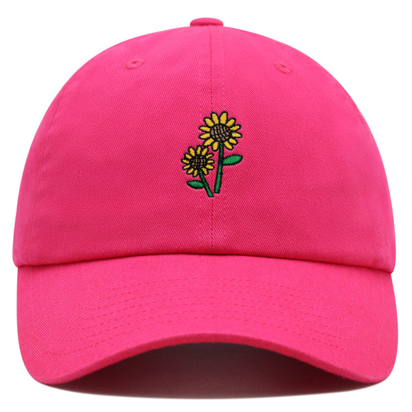 Sunflowers Premium Dad Hat Embroidered Baseball Cap Flower Floral