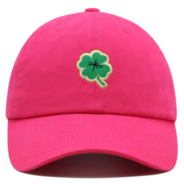 Clover Premium Dad Hat Embroidered Baseball Cap Lucky Plant