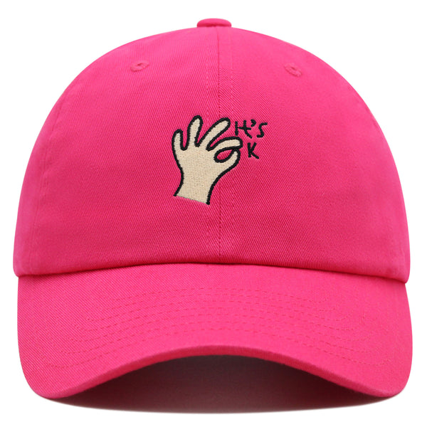 Hand Sign Premium Dad Hat Embroidered Baseball Cap OK