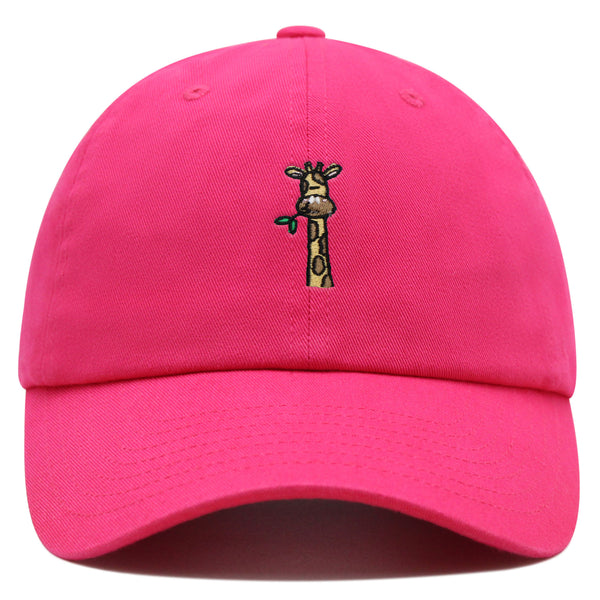 Giraffe Premium Dad Hat Embroidered Baseball Cap Zoo Wild Animal