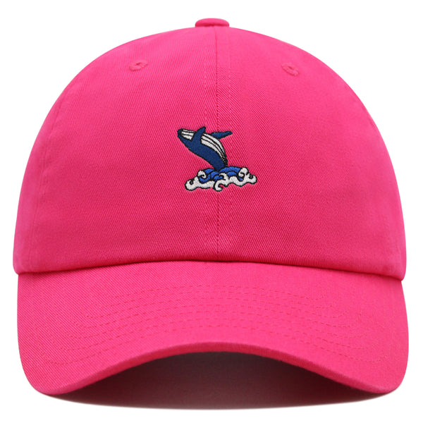 Whale Premium Dad Hat Embroidered Baseball Cap Ocean Fish