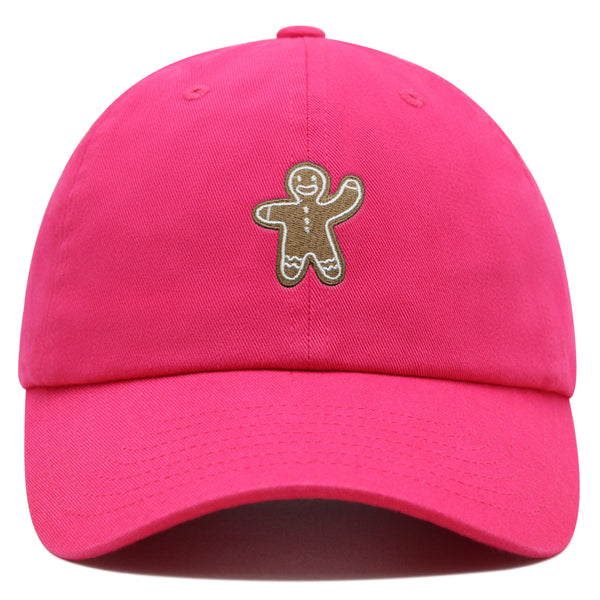 Gingerbread Man Premium Dad Hat Embroidered Baseball Cap Holiday Cookie