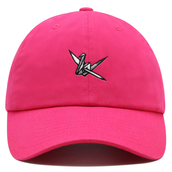 Origami Crane Premium Dad Hat Embroidered Baseball Cap Paper Swan