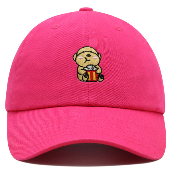 Popcorn Dog Premium Dad Hat Embroidered Baseball Cap Puppy Poodle