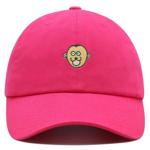 Monkey Face Premium Dad Hat Embroidered Baseball Cap Zoo Animal