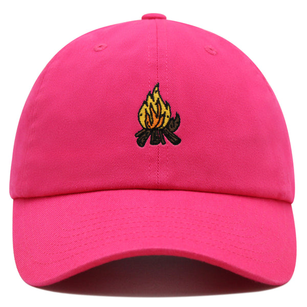 Camp Fire Premium Dad Hat Embroidered Baseball Cap Wood Pit