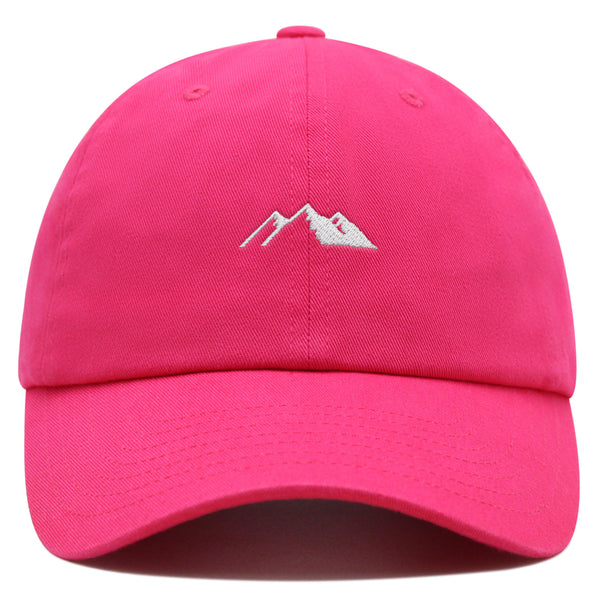 Mountain Premium Dad Hat Embroidered Baseball Cap Snowy