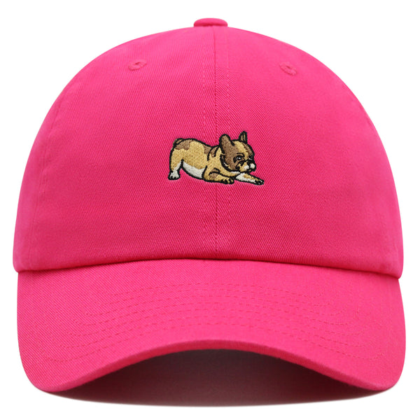 French Bulldog Premium Dad Hat Embroidered Baseball Cap Dog Puppy