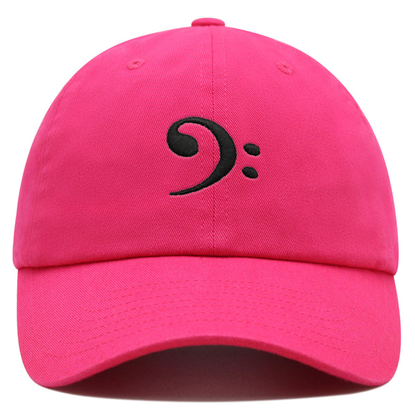 Bass Clef Premium Dad Hat Embroidered Baseball Cap Music Symbol