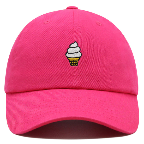 Ice cream Cone Premium Dad Hat Embroidered Baseball Cap Cute