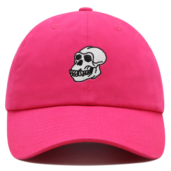 Gorilla Skull Premium Dad Hat Embroidered Baseball Cap Skelton