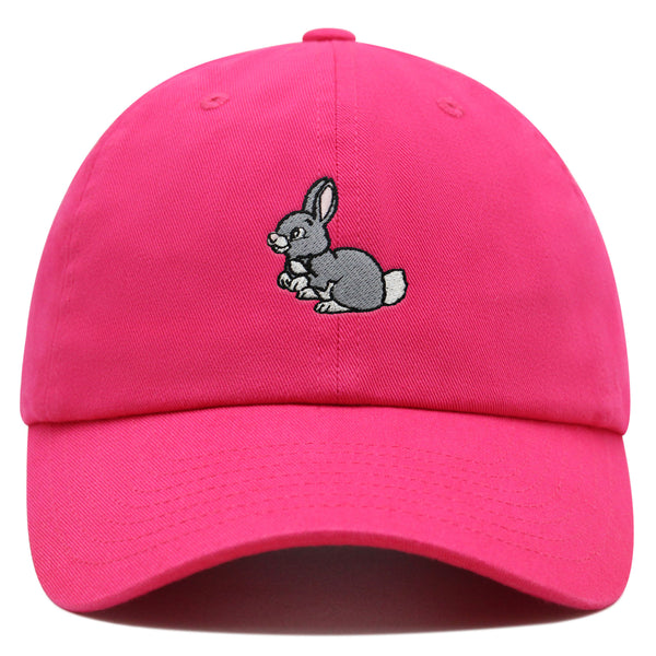 Rabbit Premium Dad Hat Embroidered Baseball Cap Cute