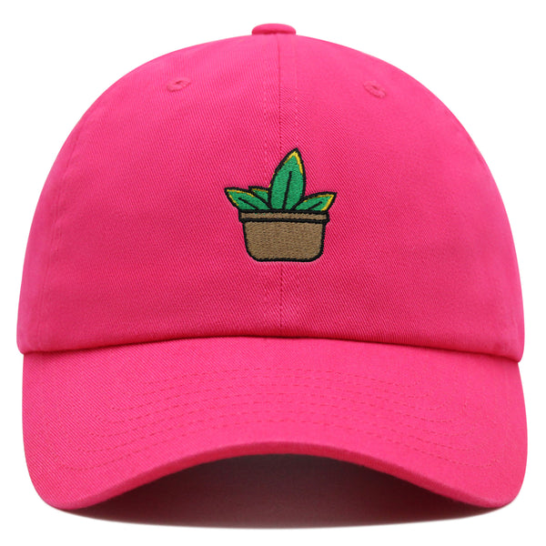 Aloe Plant Premium Dad Hat Embroidered Baseball Cap Pot