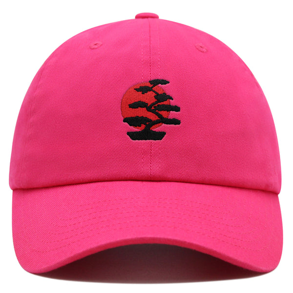 Bonsai Tree Premium Dad Hat Embroidered Baseball Cap Japanese