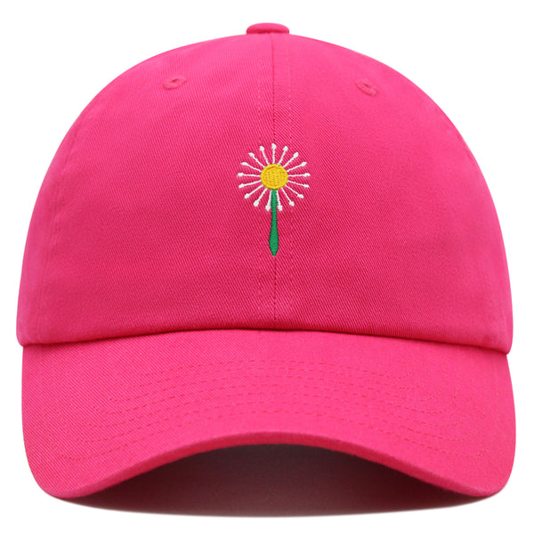 Dandelion Premium Dad Hat Embroidered Baseball Cap Flower