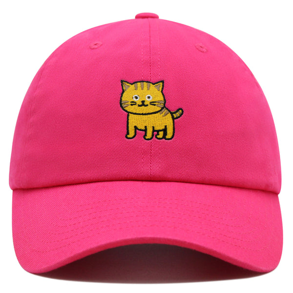 Cat Premium Dad Hat Embroidered Baseball Cap Cute